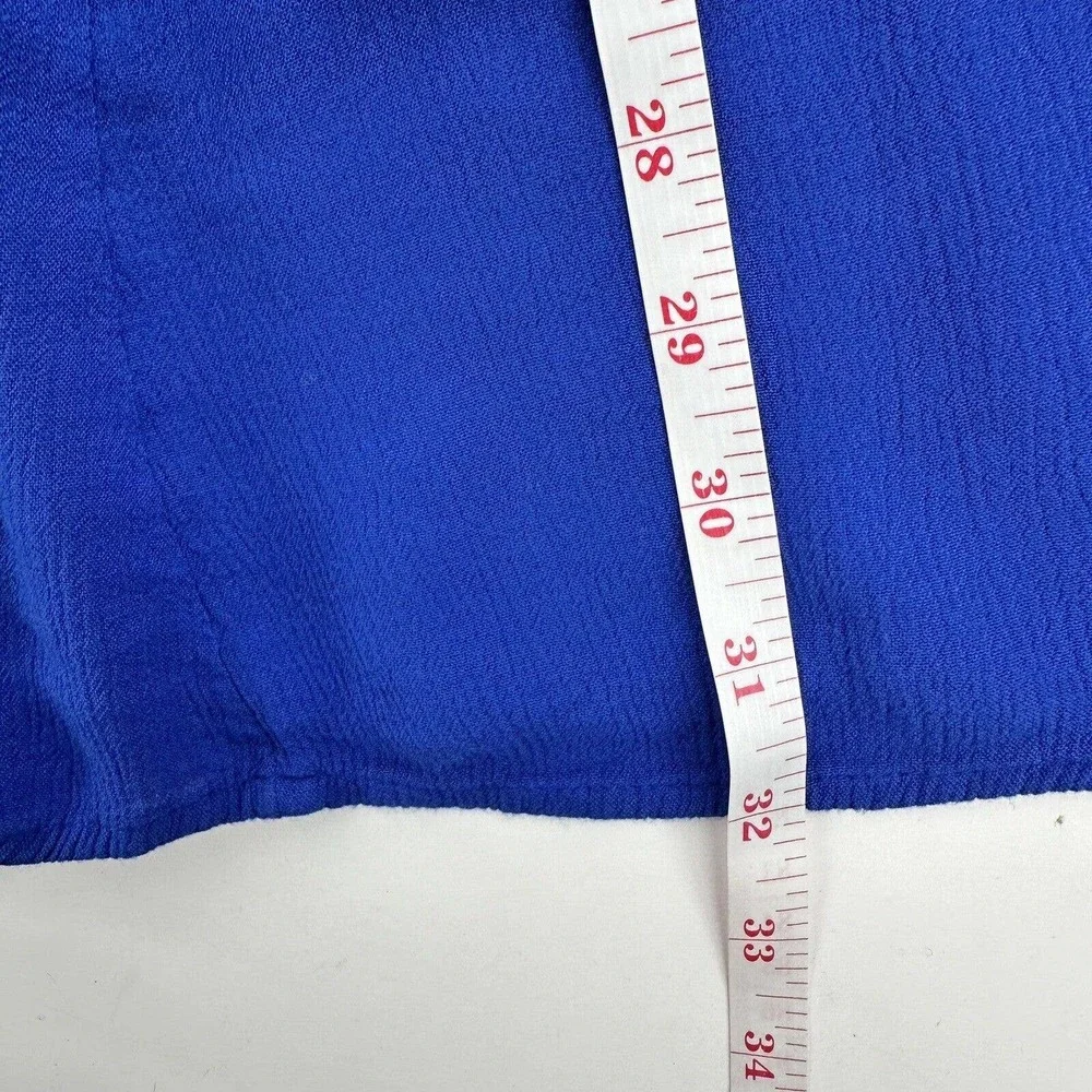 Free People Adelaide Embroidered Shift Mini Dress Ocean Blue Size XS - Picture 11 of 12